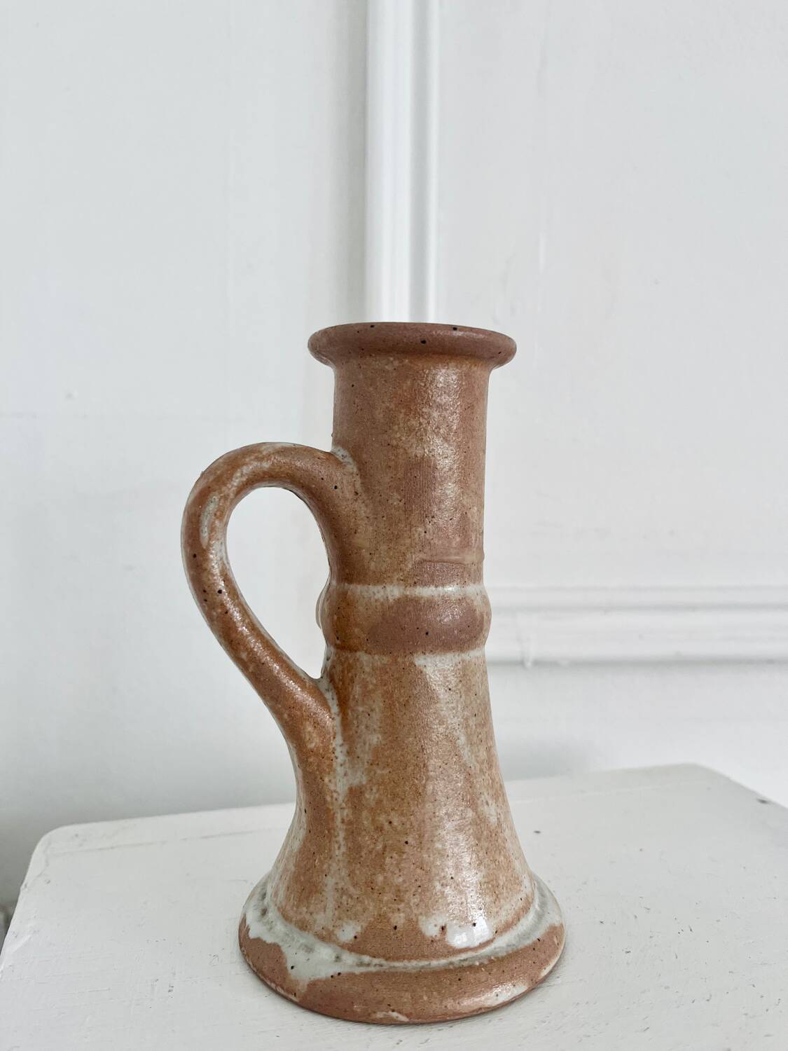 Stoneware candle holder