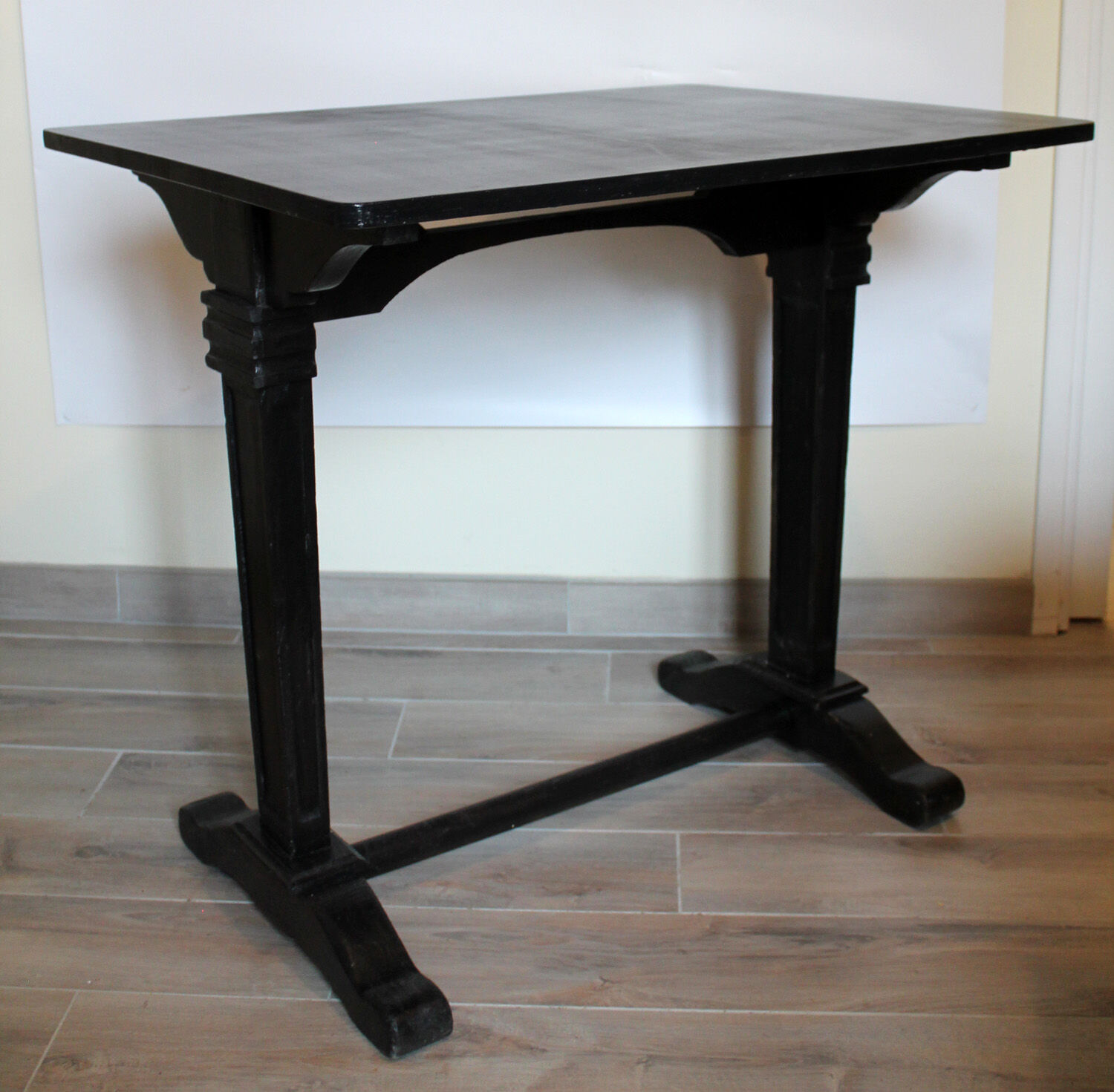 Black bistro table