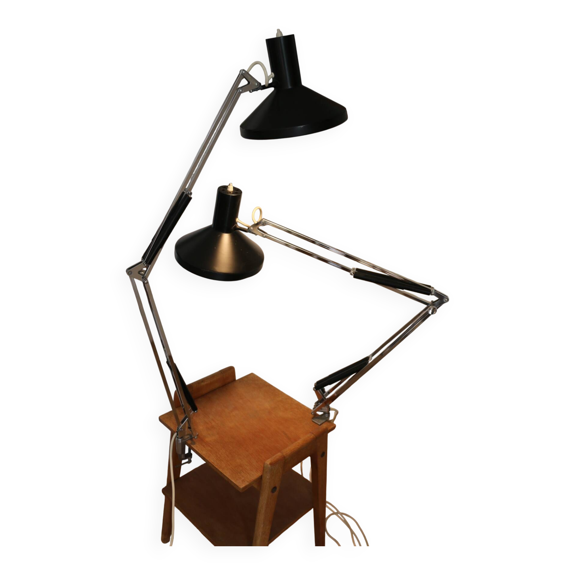 Luxo l1n black clamp lamp jacob jacobsen