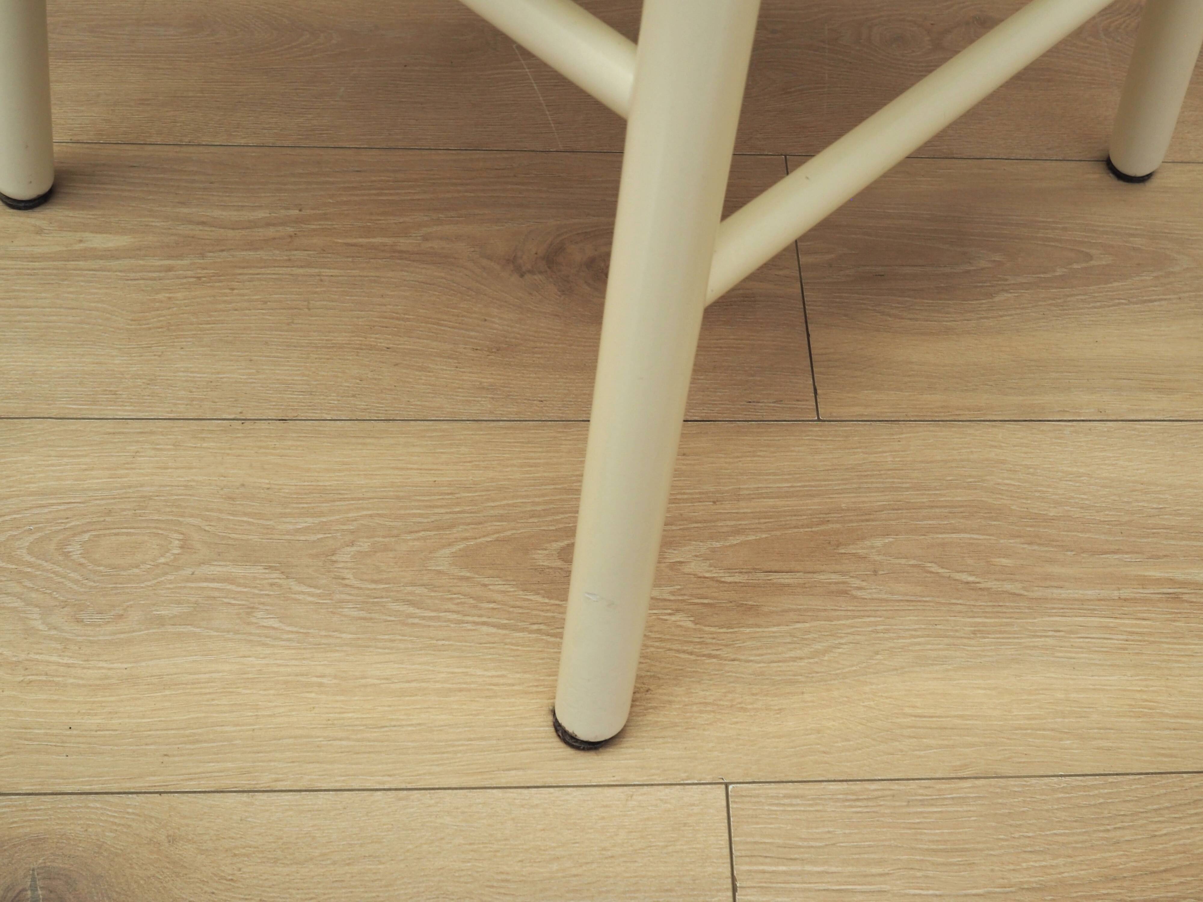 Set of four beech chairs, Italian design, 1970s, production: Italy