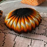 Vintage knitted cushion