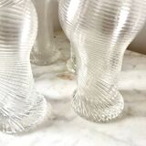 Lot de 5 verres vintage Rosenthal « Twist » Studio Line, Allemagne, années 1970