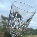 6 crystal wine glasses, 1980