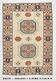 7x10 Blue Cream Oversize Oushak Rug, 203x292Cm