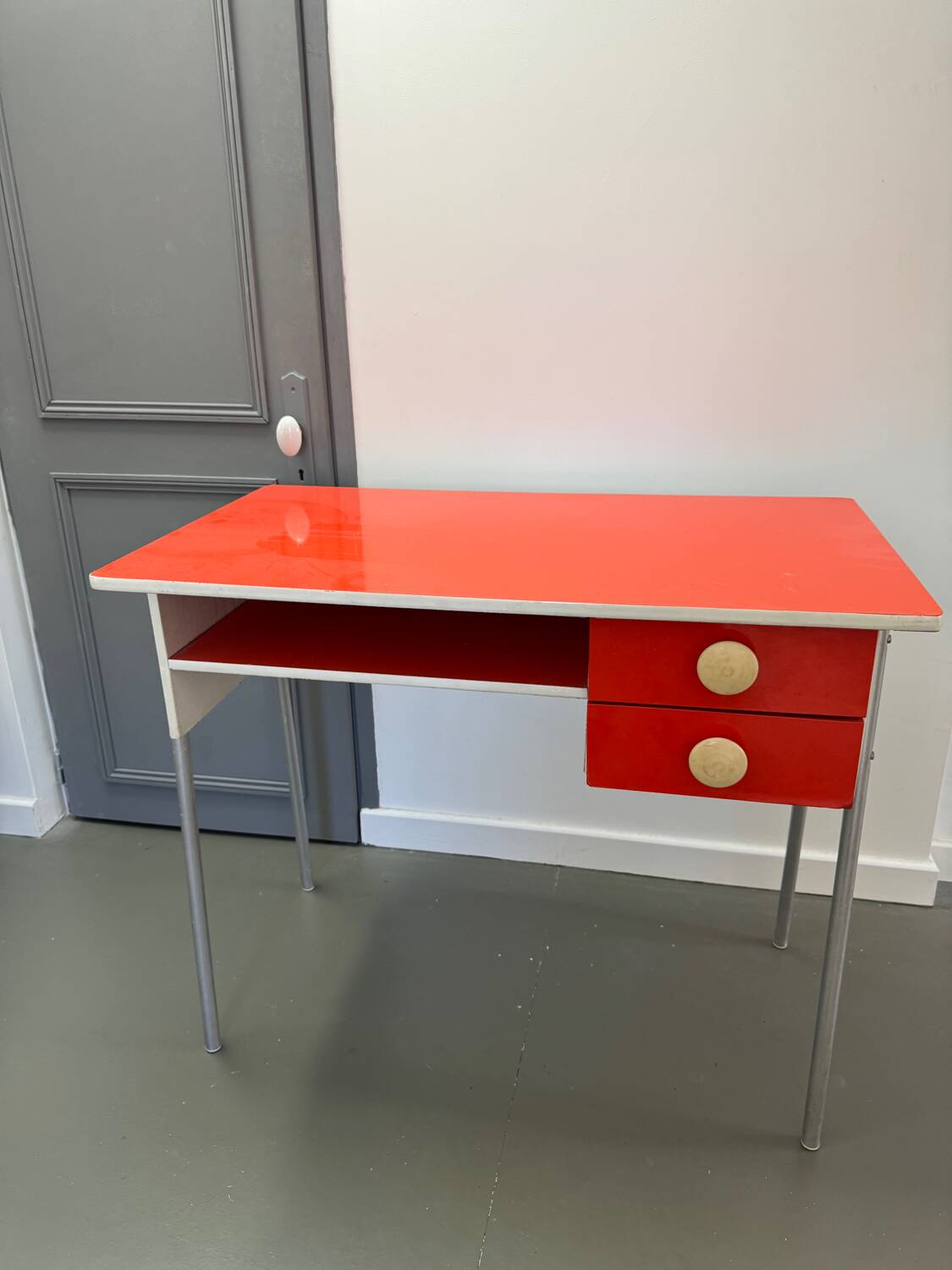 Vintage orange desk
