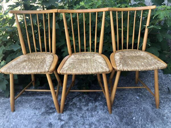 Chaises Design Arno Lambrecht pour WK Möbel années 50