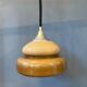 Suspension Mid-Century Space Age - vintage beige luminaire