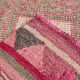 Tapis de couloir vintage tribal rose et vert 2x10, 70x309 cm