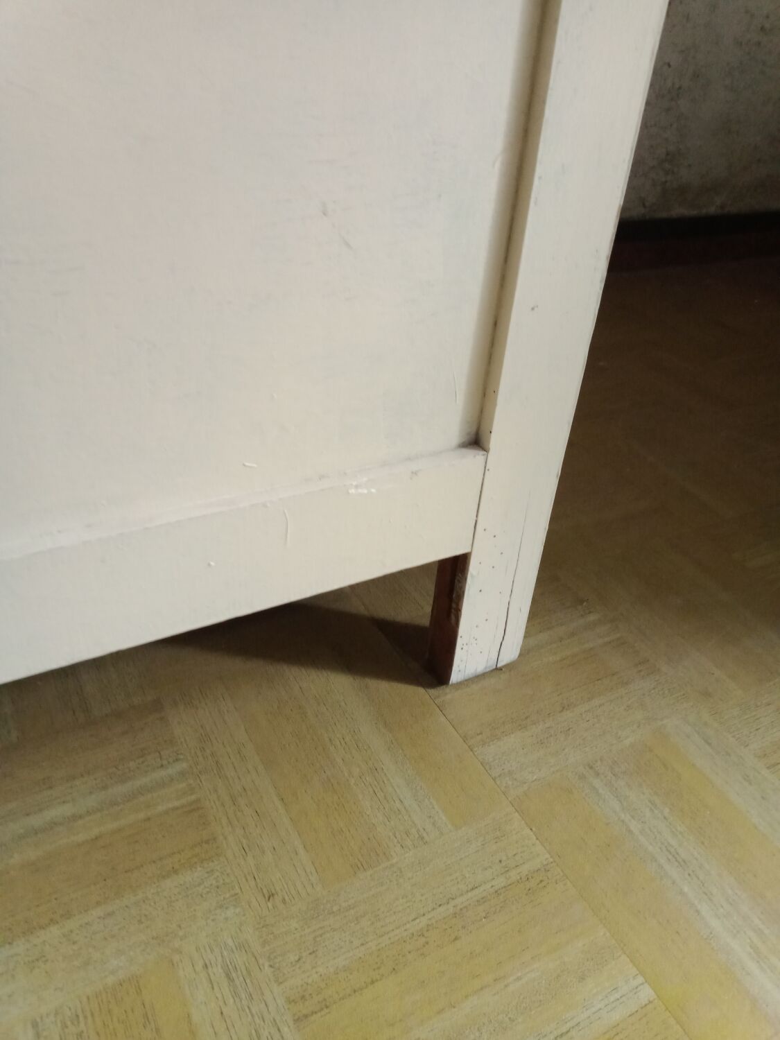 Old Parisian glass cabinet