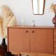 Vintage Scandinavian teak sideboard (220 cm)