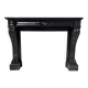 Napoleon III fireplace with claw feet in black marble, 19th century
