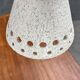 White ceramic pendant lamp in mid-century modern Danish style, 1960s.