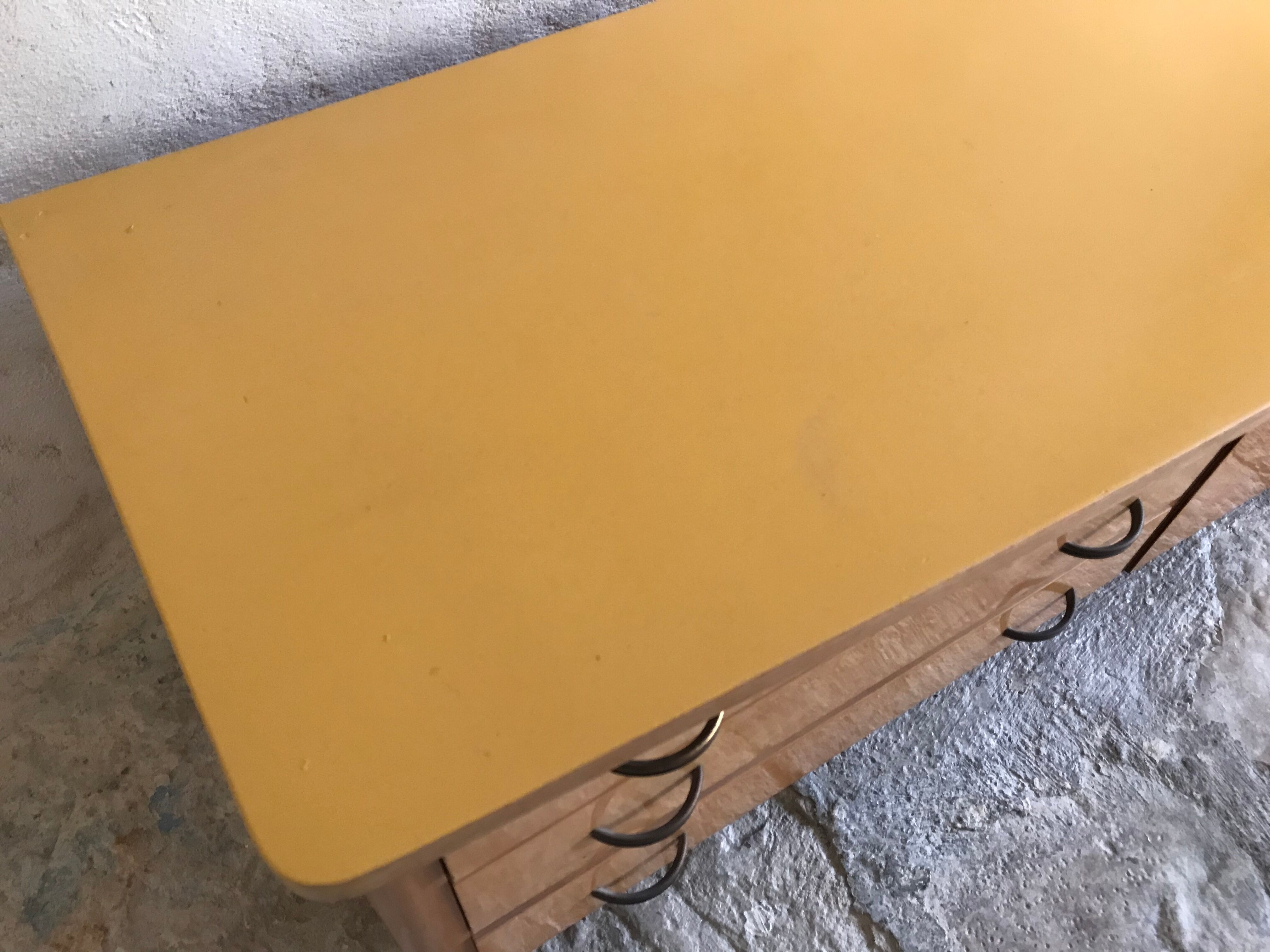 Cabinet low sideboard 1940-1960's in blond wood