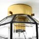 Beautiful 1970s Limburg glass ceiling lamp in octagon shape