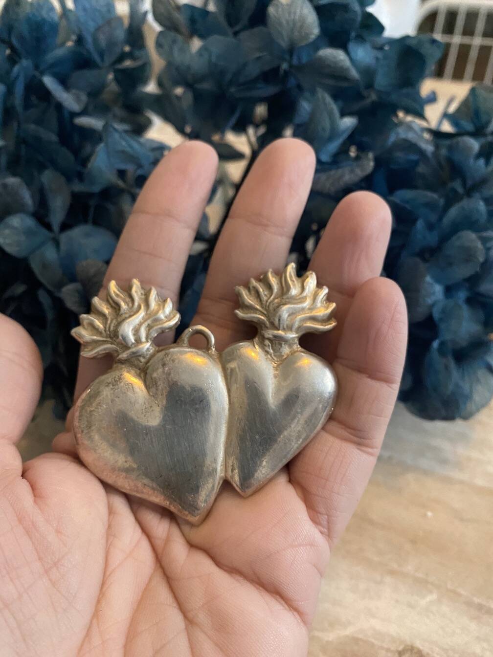 Ex voto double coeur XXe
