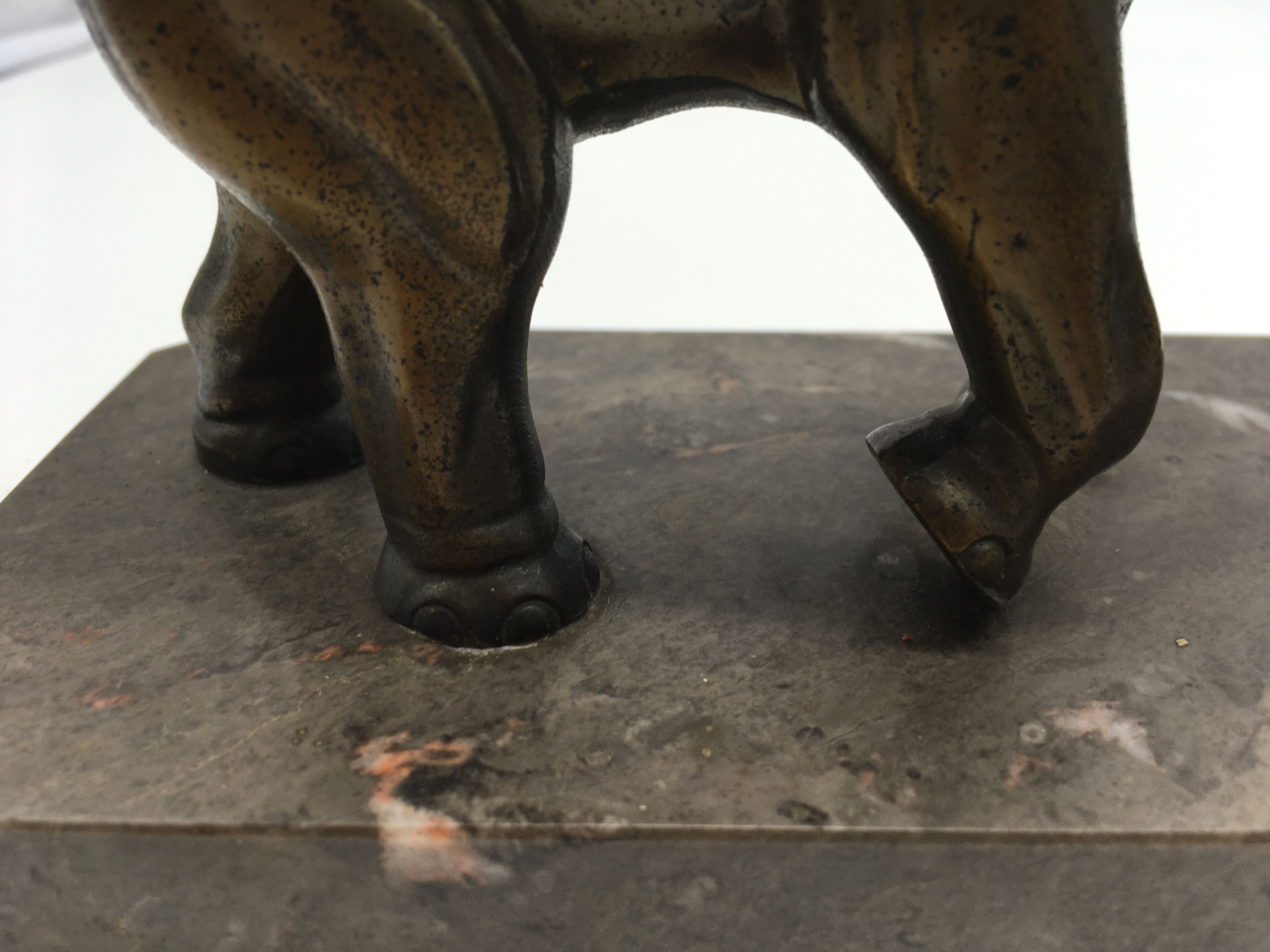 Bedside lamp art deco elephant .