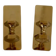 Pair of swedish brass sconces by gusum 1991