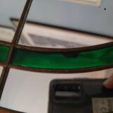 Pair of art deco wall mirrors 81x39cm