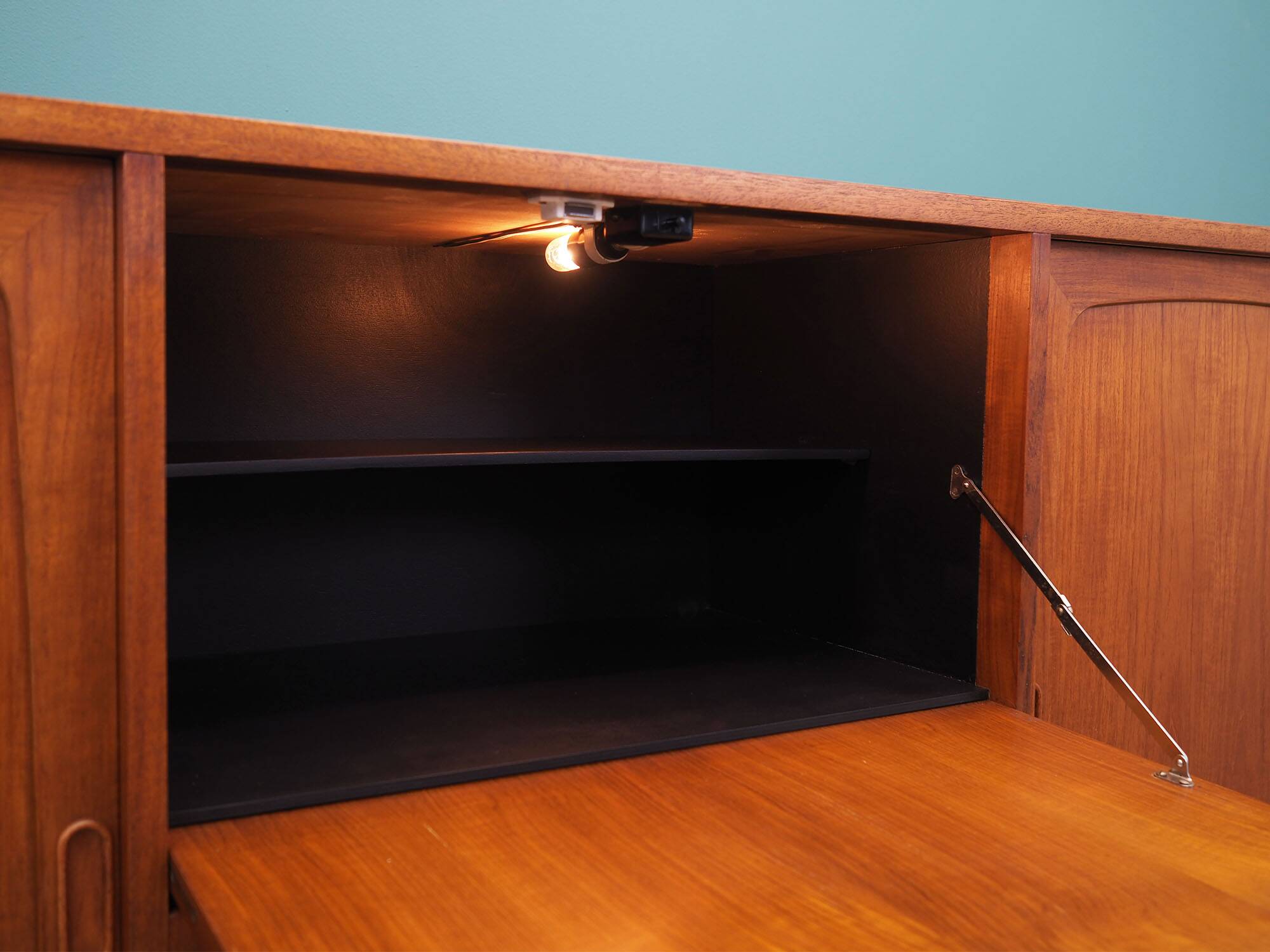 Teak highboard, Danish design, 1960s, production: Denmark