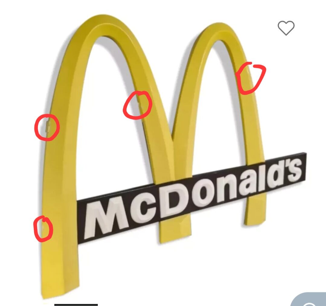 Vintage McDonald's sign