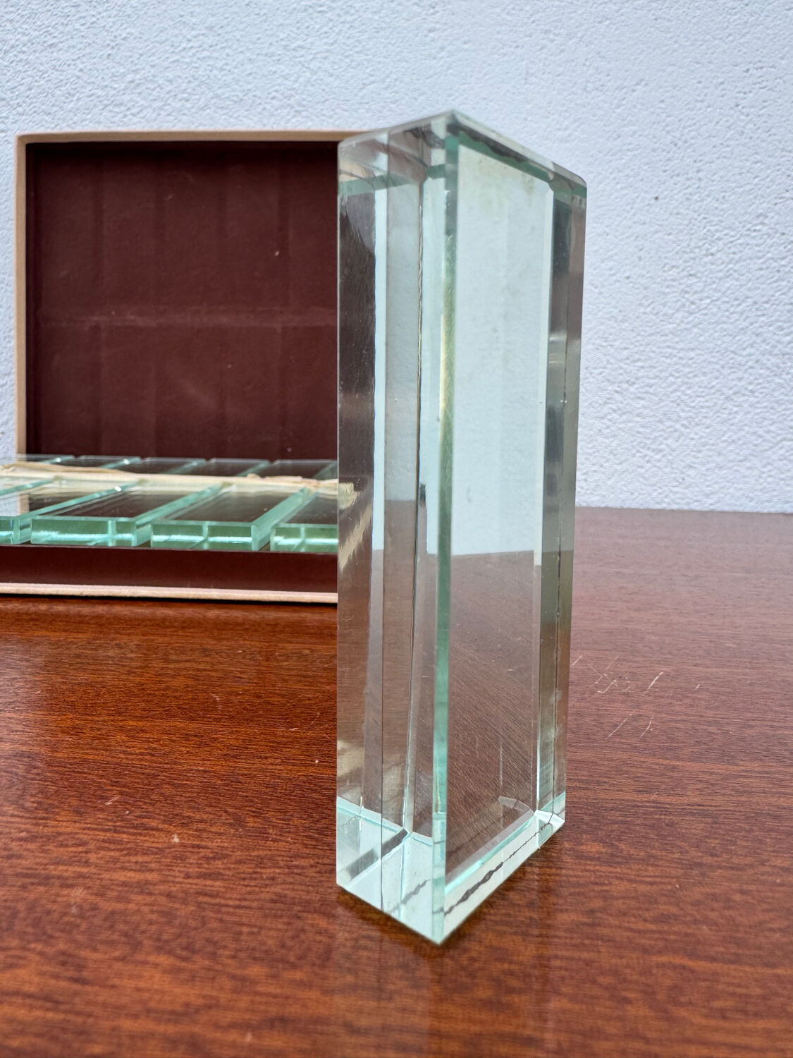 Crystal knife rest Art Deco