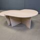 Paire de tables basses en travertin vintage ou tables d'appoint, années 1970