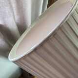 Brass lamp with pleated shade