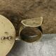 Cellar rat candle holder with brass ring