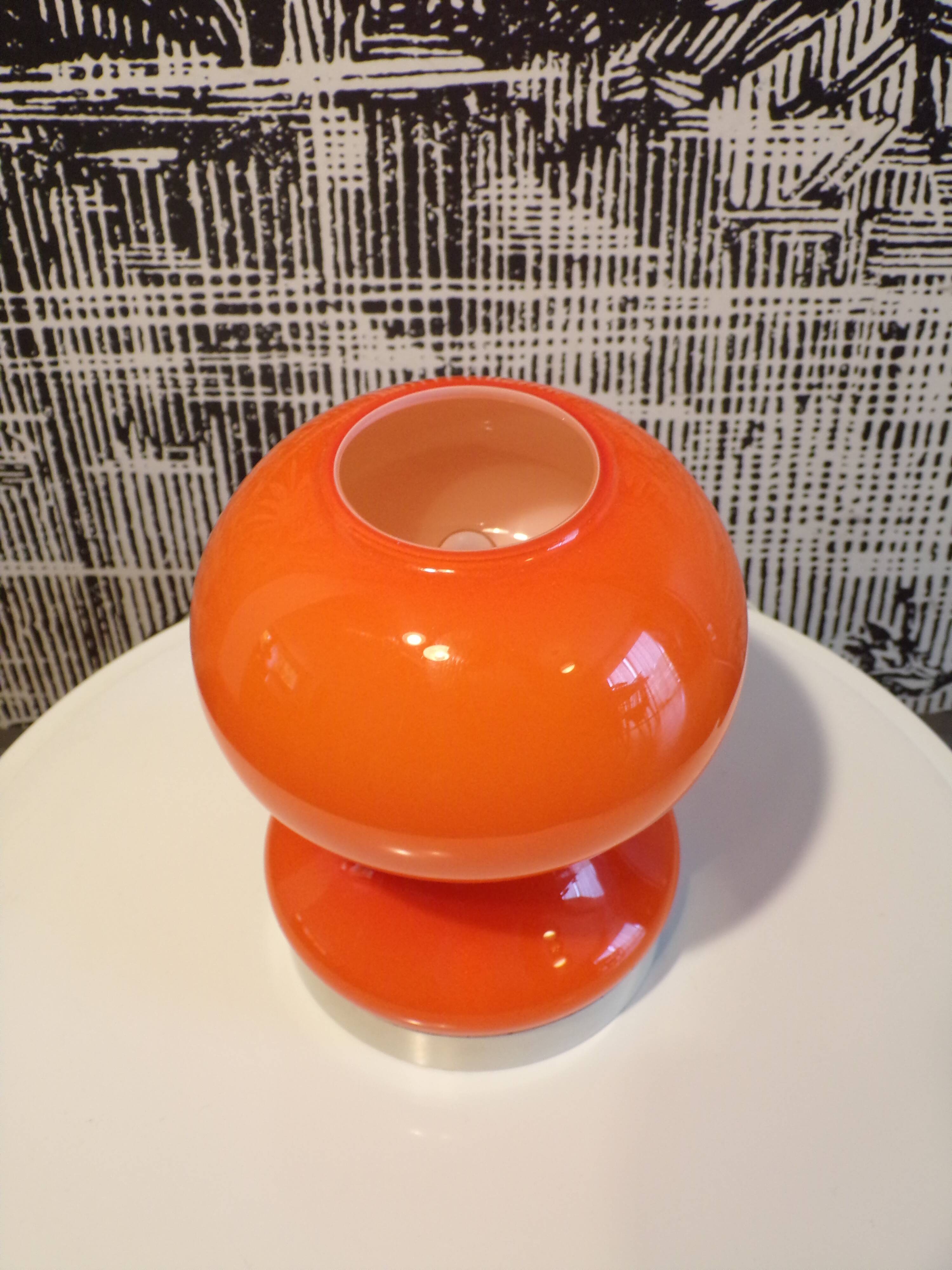 Lampe champignon opaline 1970