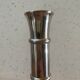 Art Deco candle holders, silver-plated cast iron.