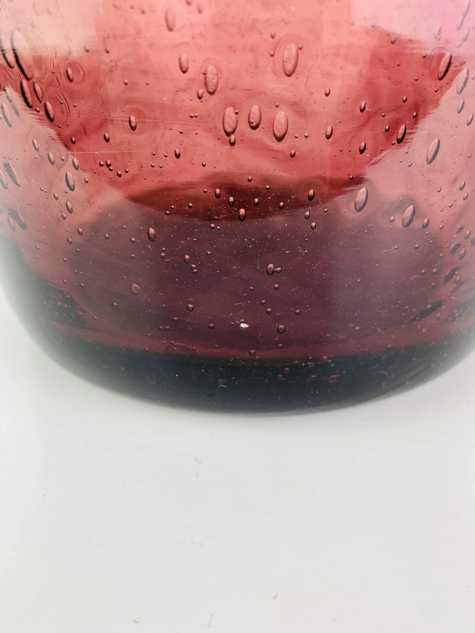 XL champagne bucket, bubble glass from Biot, purple