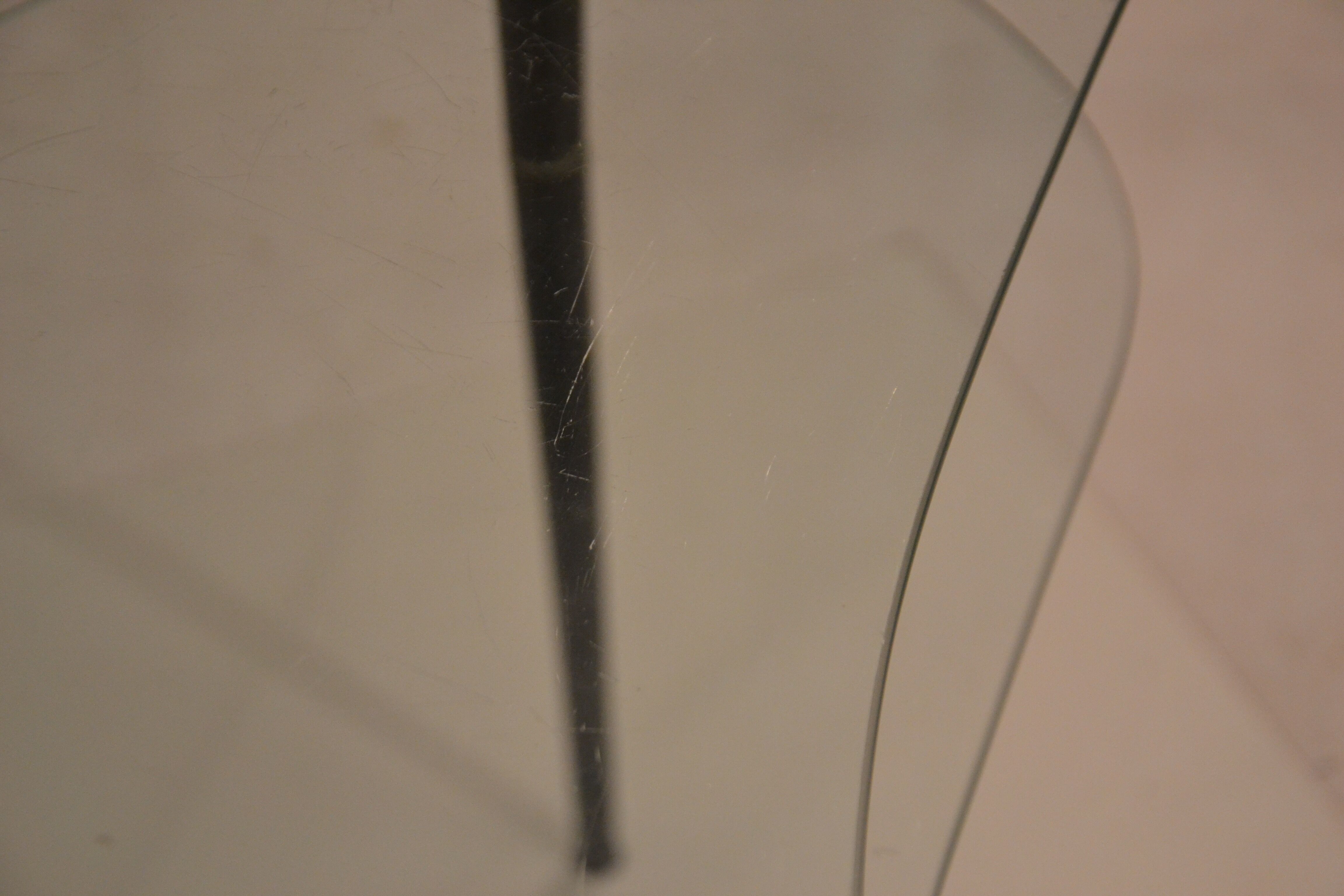 Modernist glass coffee table