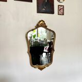 Classic gold shell mirror