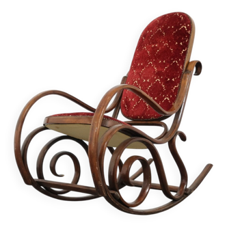 Mid-Century Rocking Chair attributed to Michael Thonet, 1950s