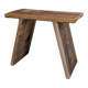 Antique wooden stool with patina from a flea market.