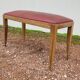 Art Deco piano stool bench in original Skai.