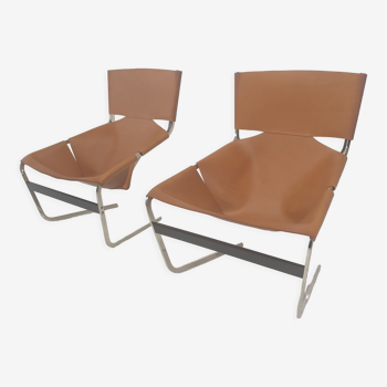 Ensemble de 2 chaises longues modèle F444 par Pierre Paulin pour Artifort, années 1960