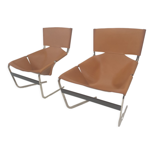 Ensemble de 2 chaises longues modèle F444 par Pierre Paulin pour Artifort, années 1960