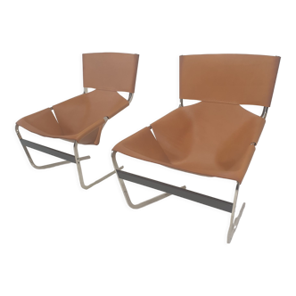 Ensemble de 2 chaises longues modèle F444 par Pierre Paulin pour Artifort, années 1960