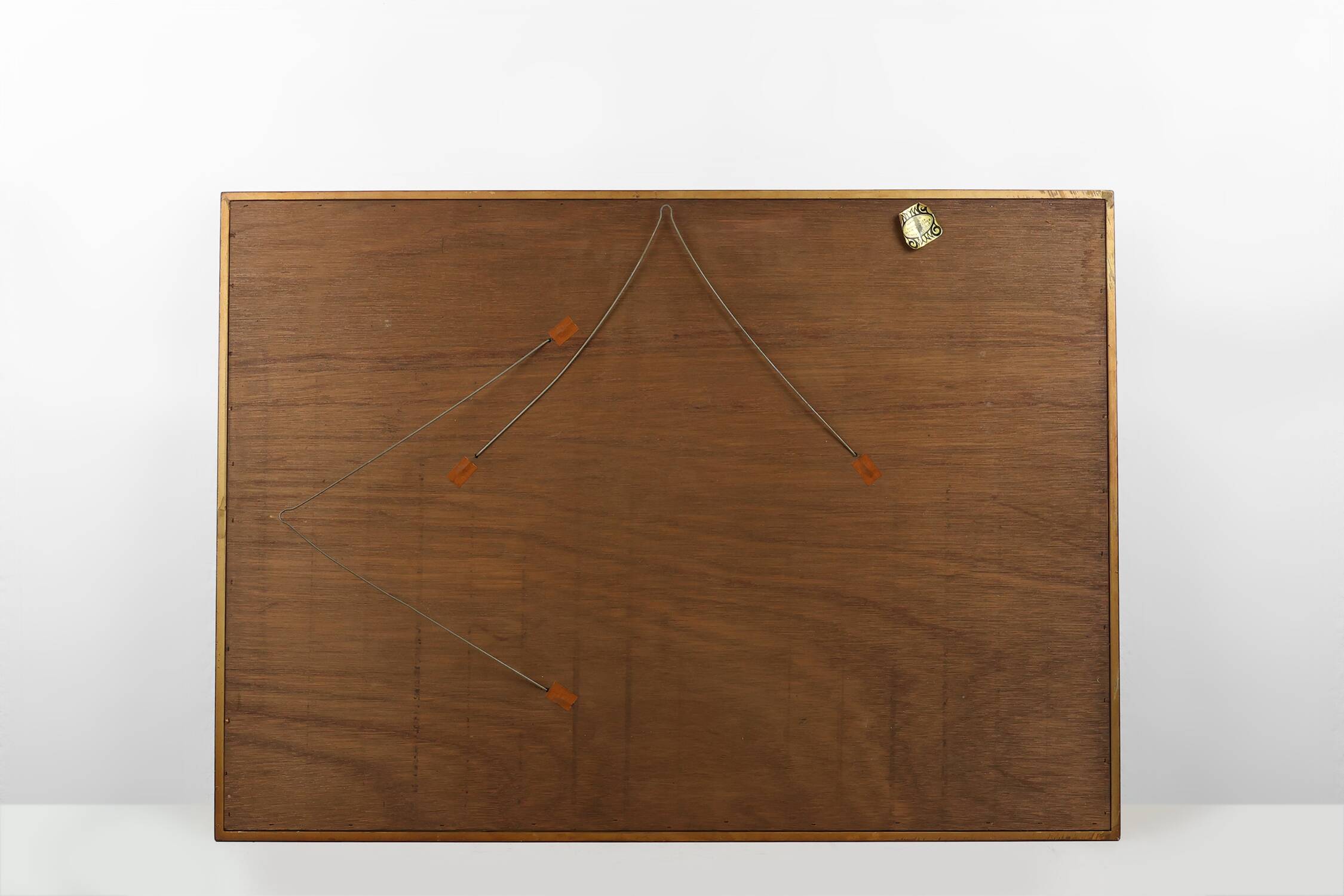 Large 20th century decorative Vintage gilded mirror, Belgium