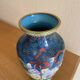 Large Asian cloisonné brass vase