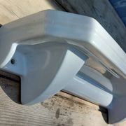 Bathroom Wall Shelf in Art Deco White Porcelain