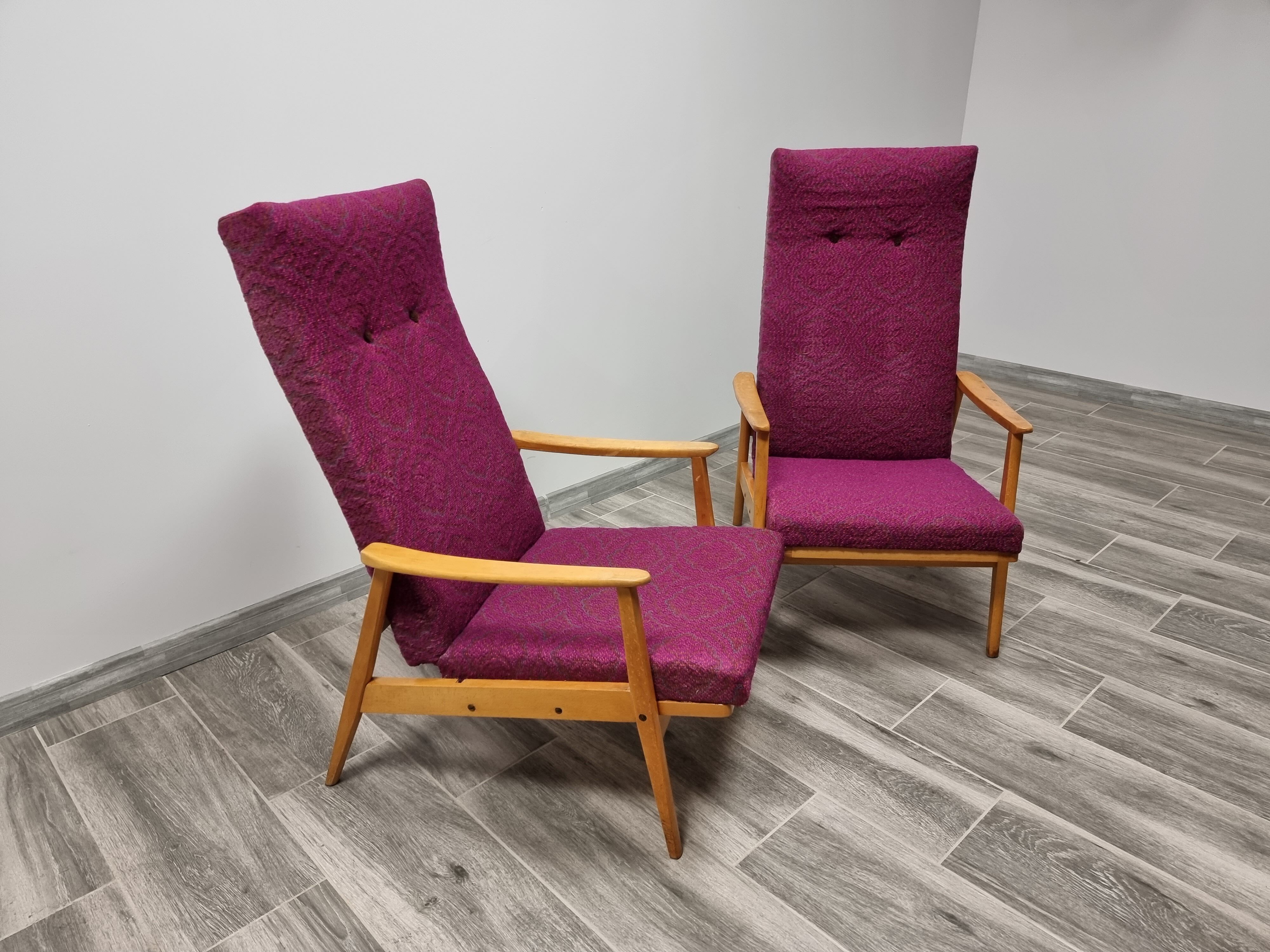 Vintage armchairs by Ton