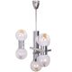 Mazzega Murano Chandelier / Space Age Glass Pendant Light 1970s Italy