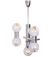 Mazzega Murano Chandelier / Space Age Glass Pendant Light 1970s Italy