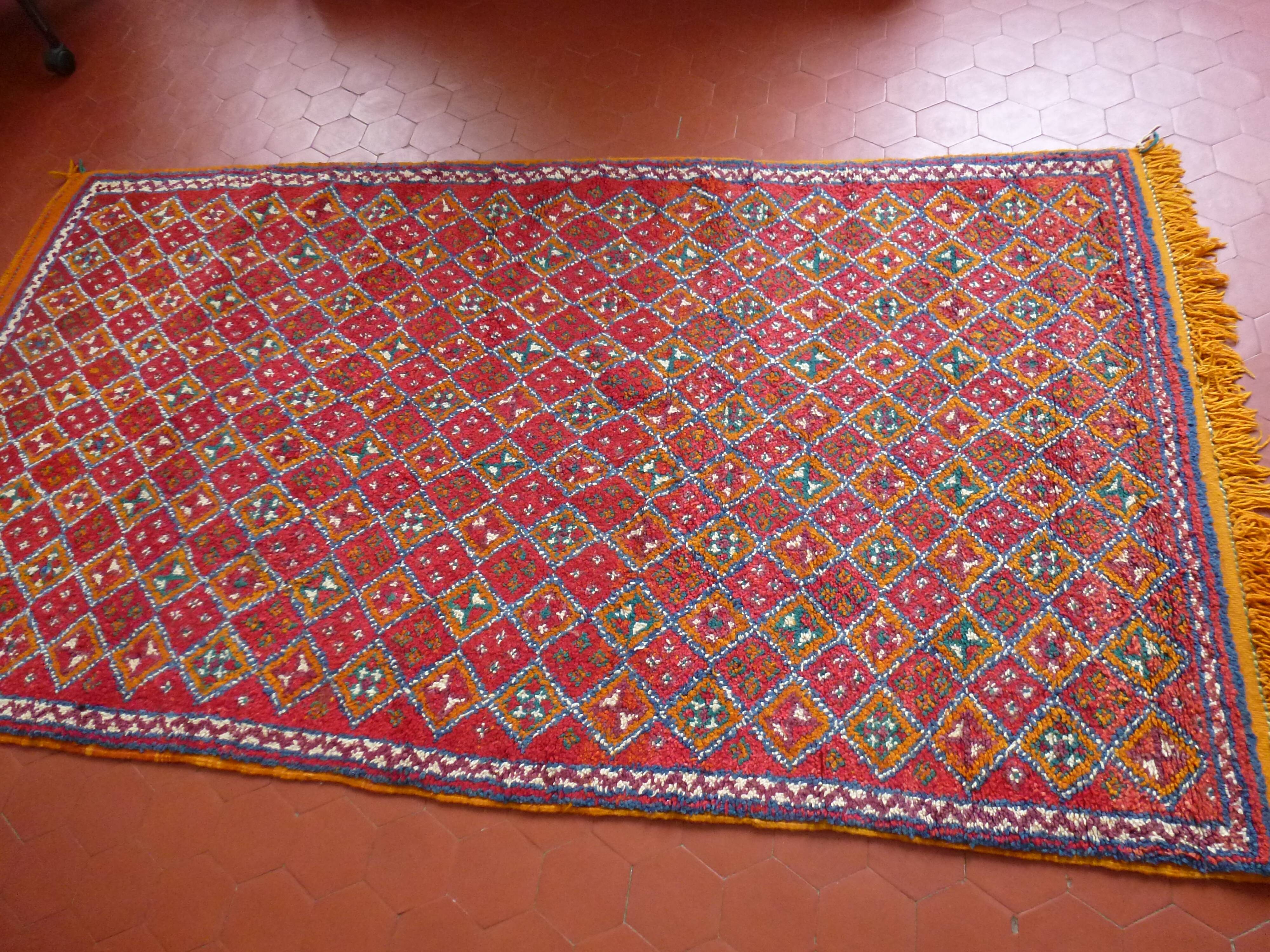 Berber carpet in wool 60