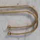 Duo of brass hooks 50-60s