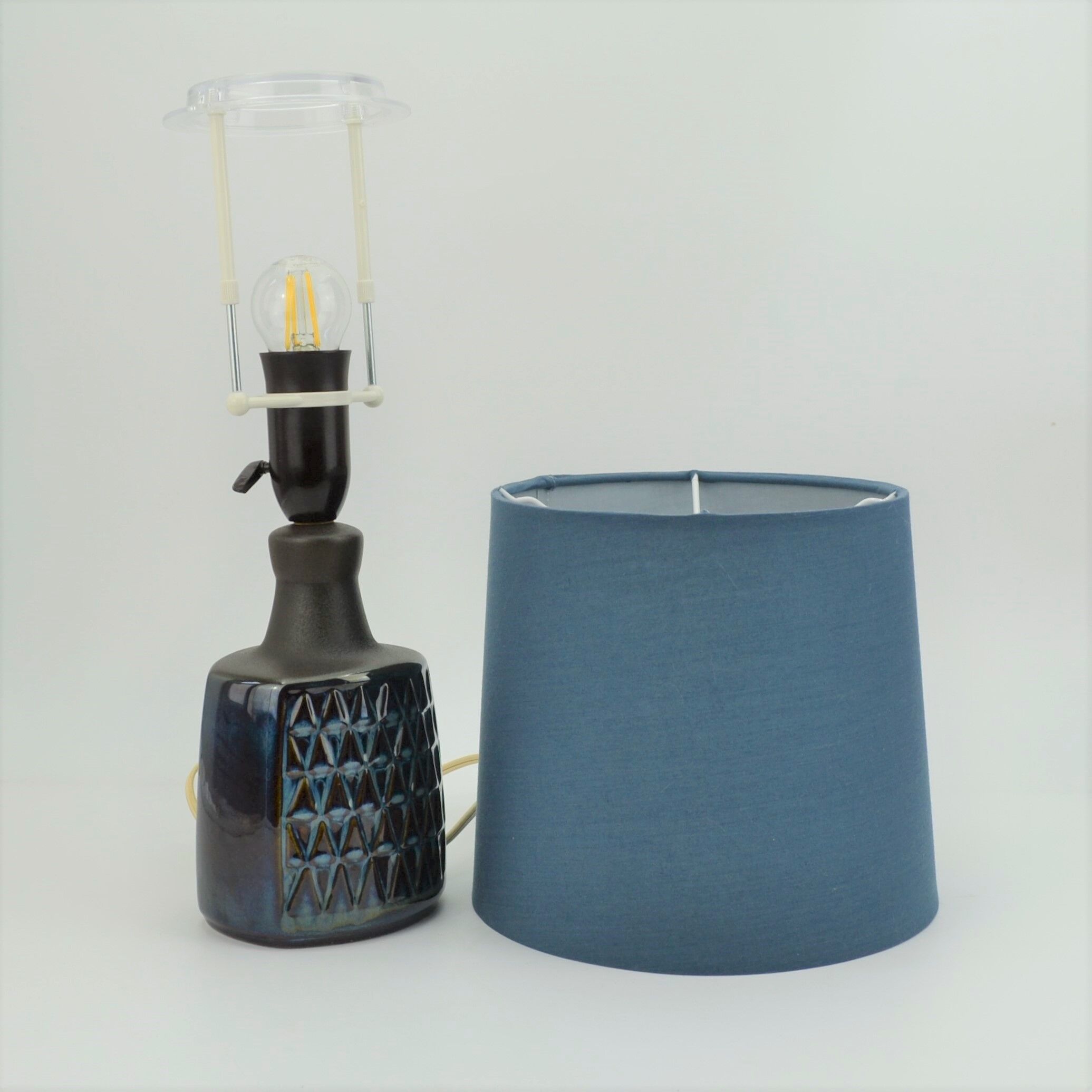 EJ64 series stoneware lamp by Einar Johansen for Søholm Stentøj