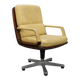 Chaise de bureau en cuir par Eugen Schmidt, années 1960