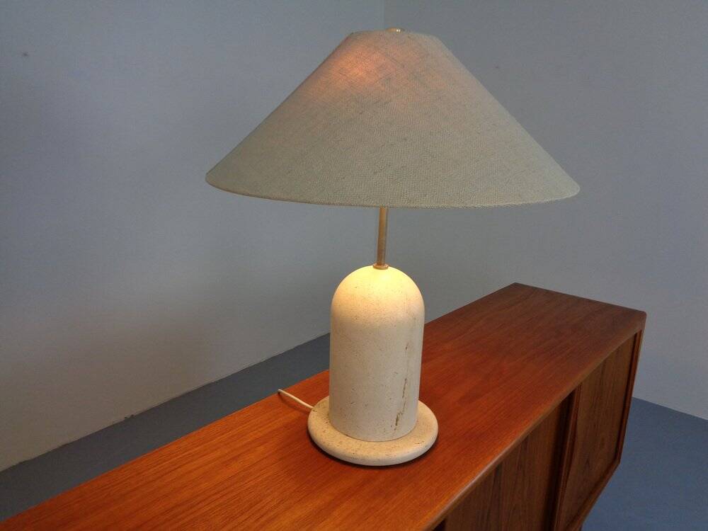 Italian Travertine Lamp, 1970s